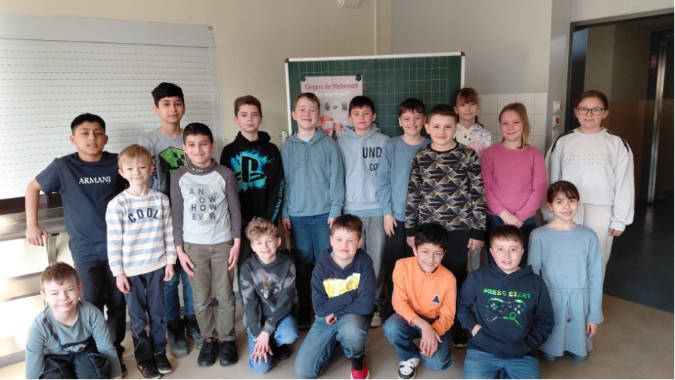 Foto der Schüler Känguru-Wettbewerb